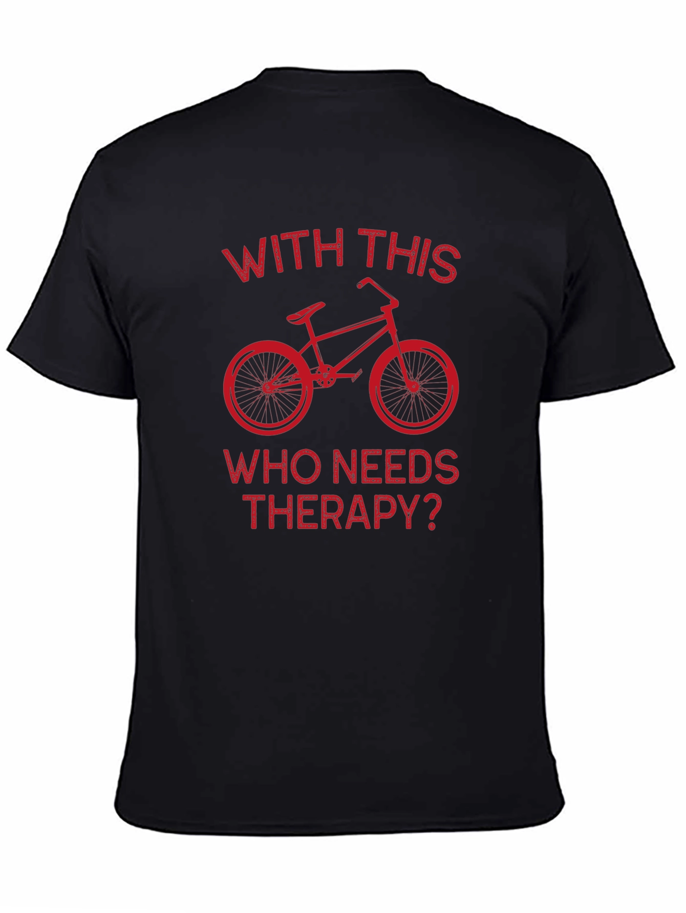 Cycling Therapy T-Shirt: Biker Humor Tee