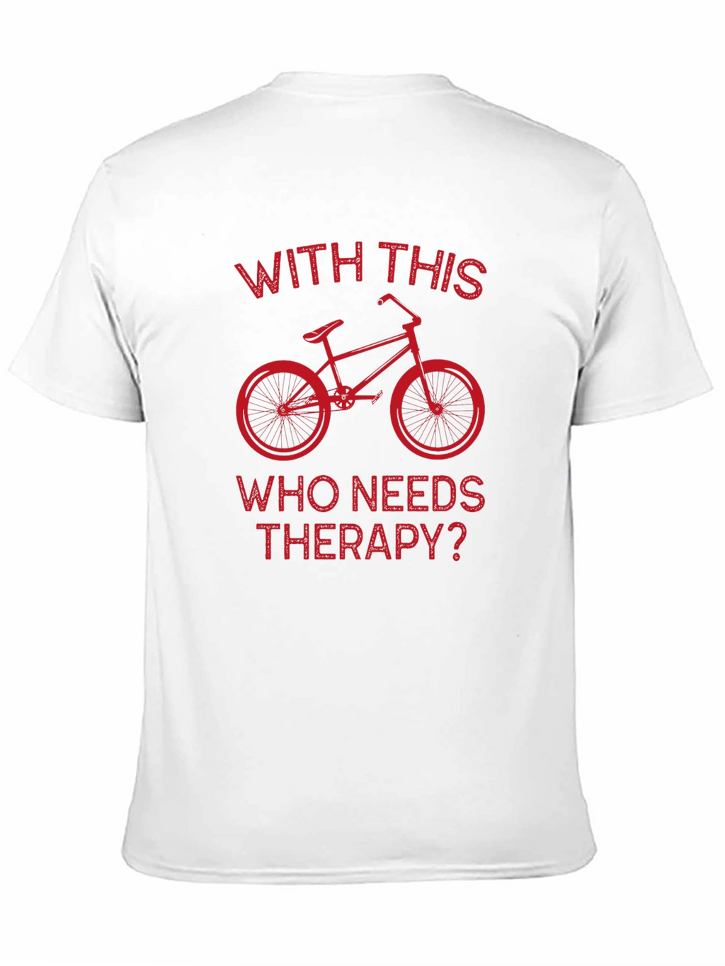 Cycling Therapy T-Shirt: Biker Humor Tee