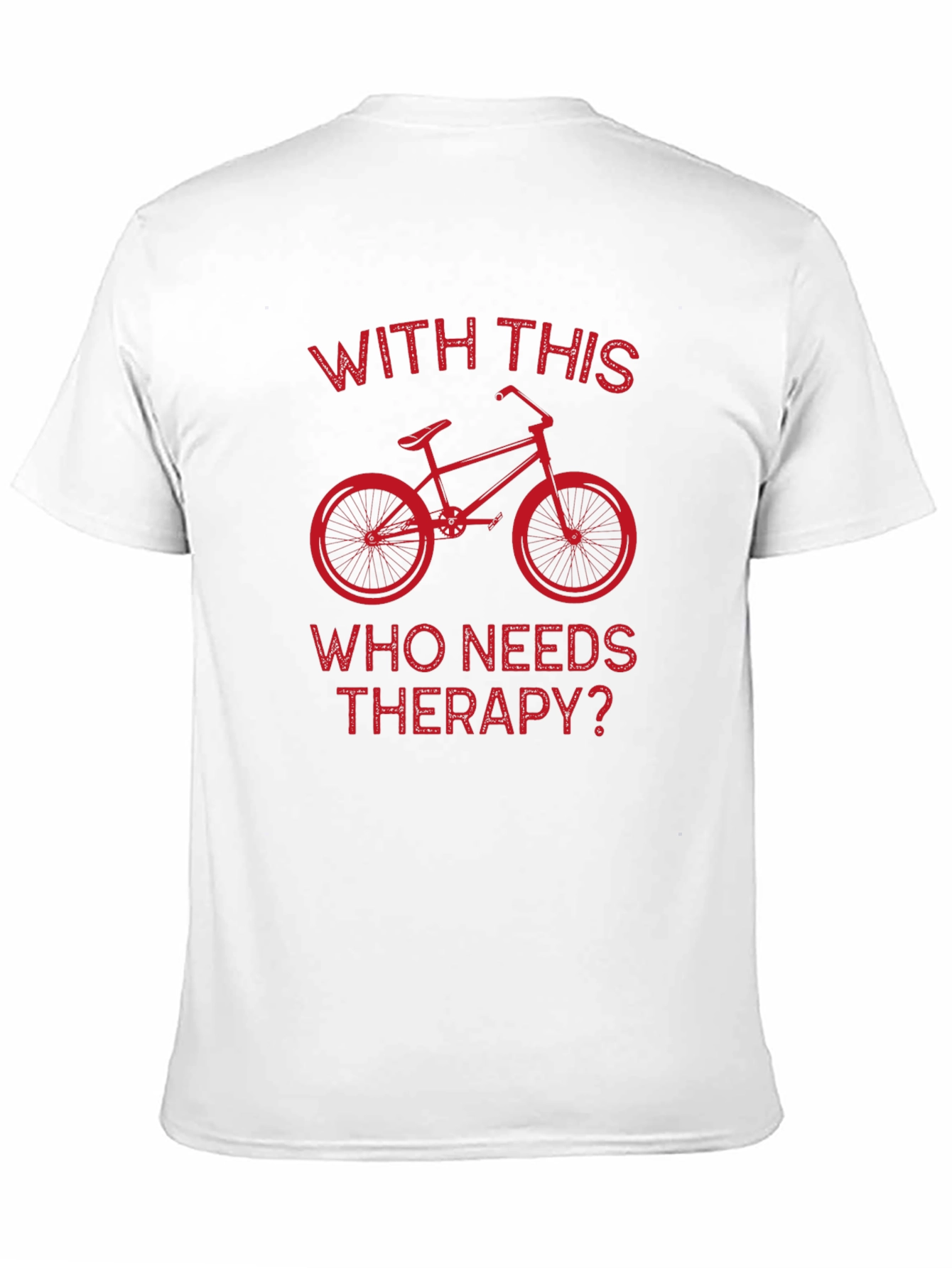 Cycling Therapy T-Shirt: Biker Humor Tee