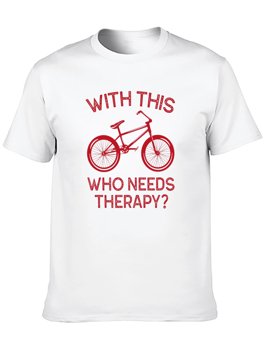 Cycling Therapy T-Shirt: Biker Humor Tee