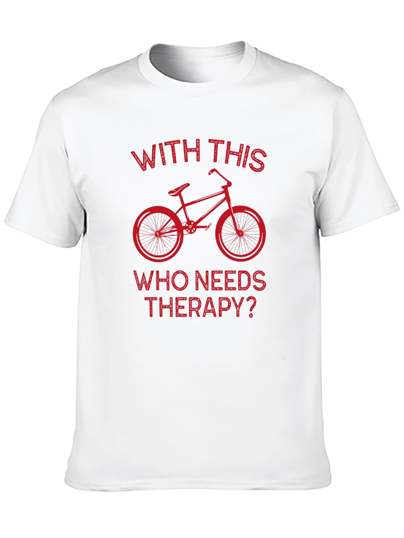 Cycling Therapy T-Shirt: Biker Humor Tee