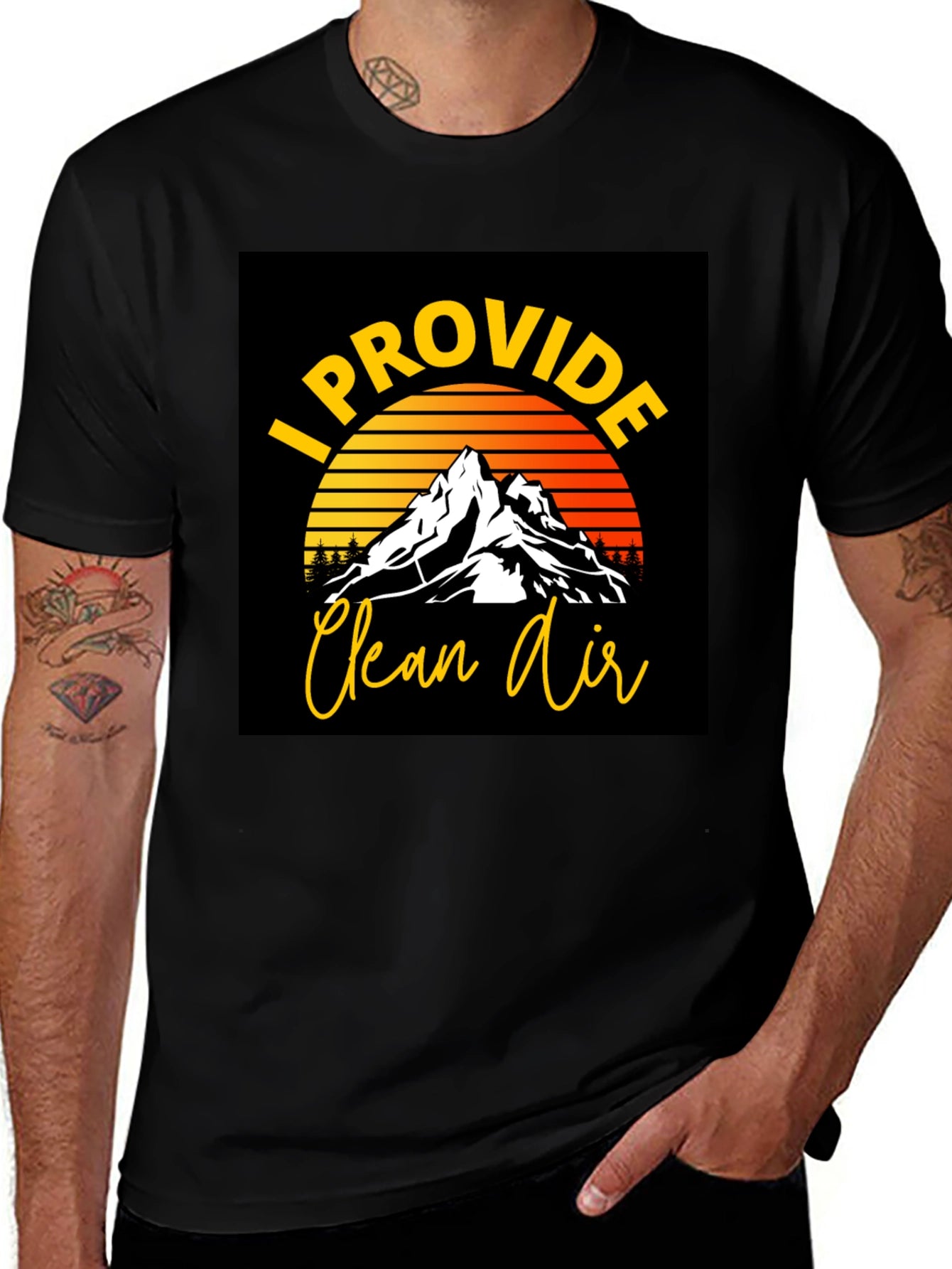I Provide Clean Air Graphic T-Shirt