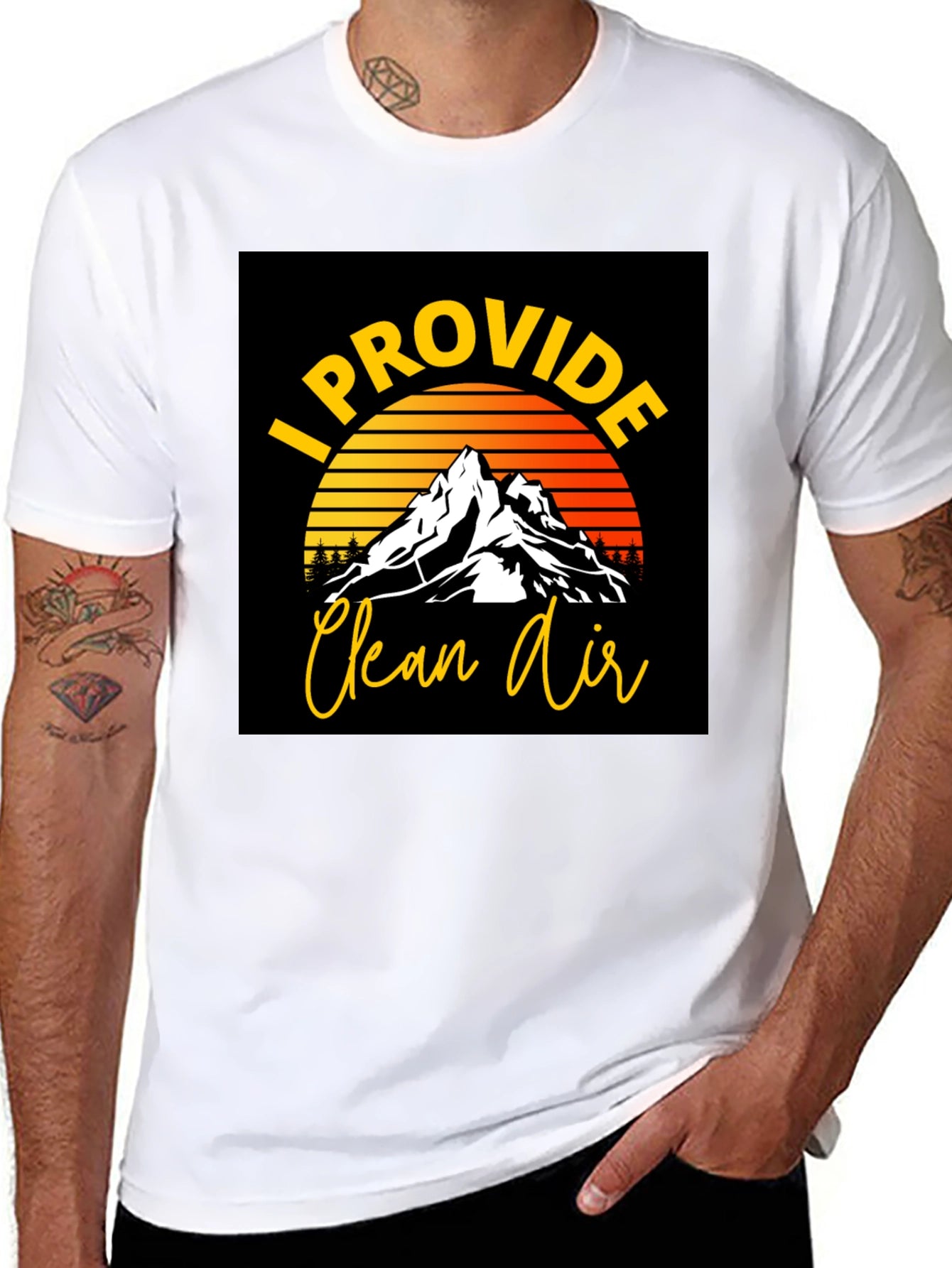 I Provide Clean Air Graphic T-Shirt