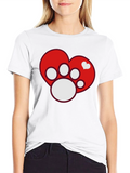 Dog Paw Heart T-Shirt - Pet Lover Tee