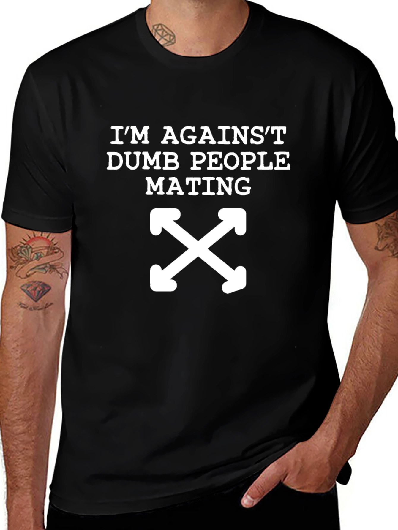 Im Against Dumb People Mating T-Shirt