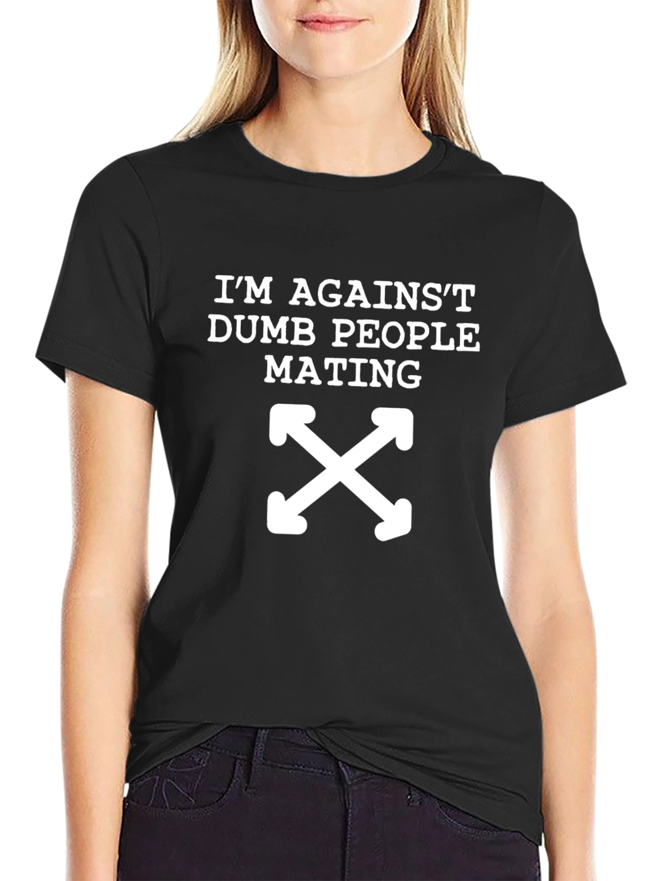 Im Against Dumb People Mating T-Shirt