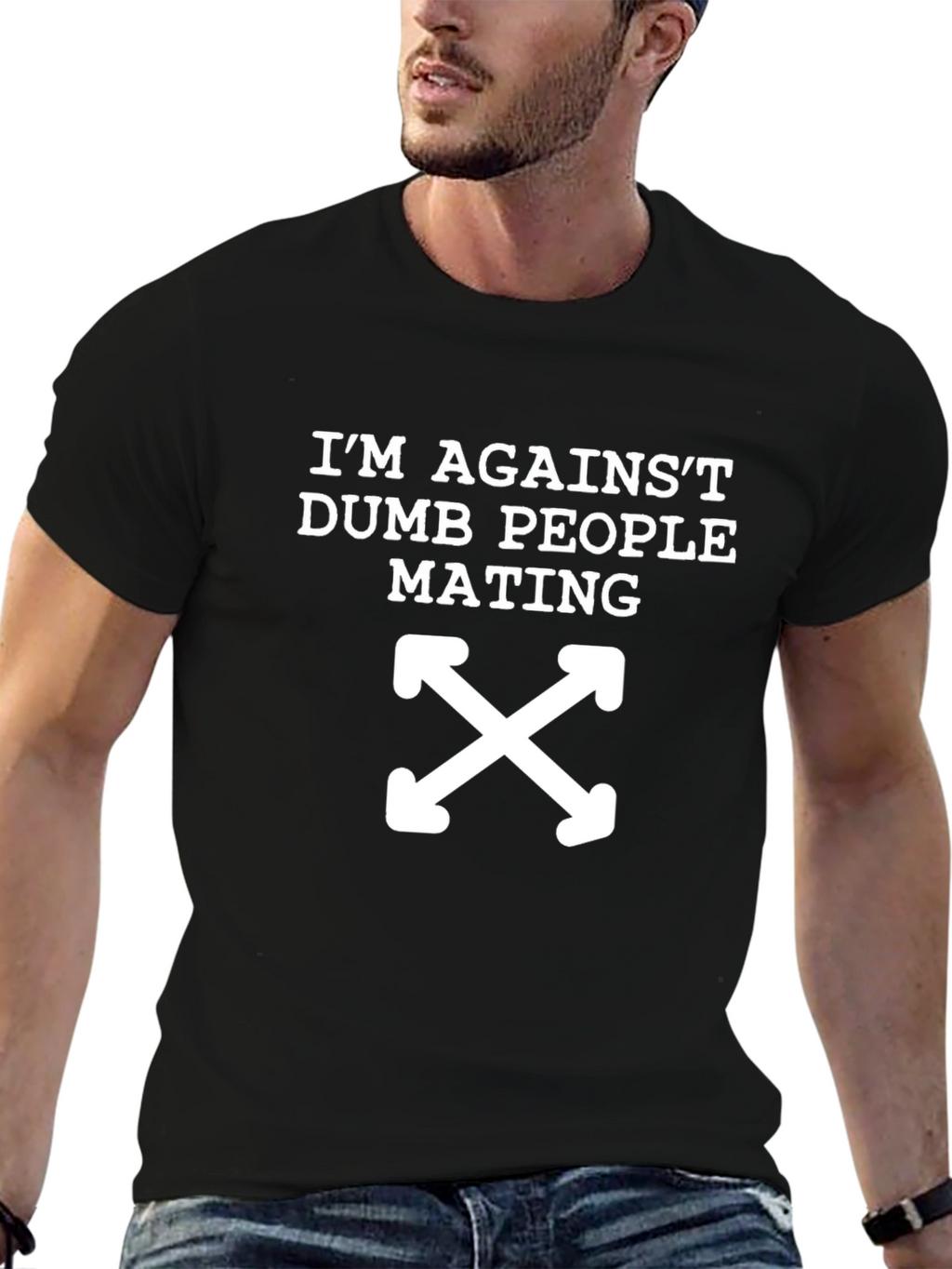 Im Against Dumb People Mating T-Shirt