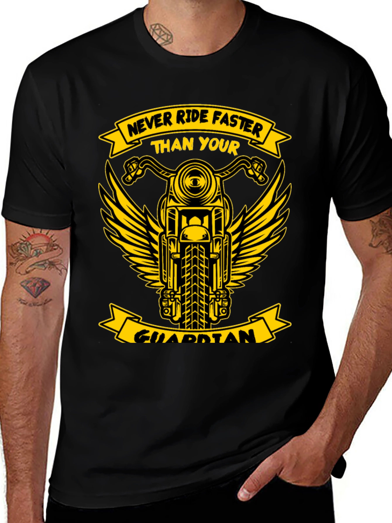 Motorcycle Guardian Graphic Tee
