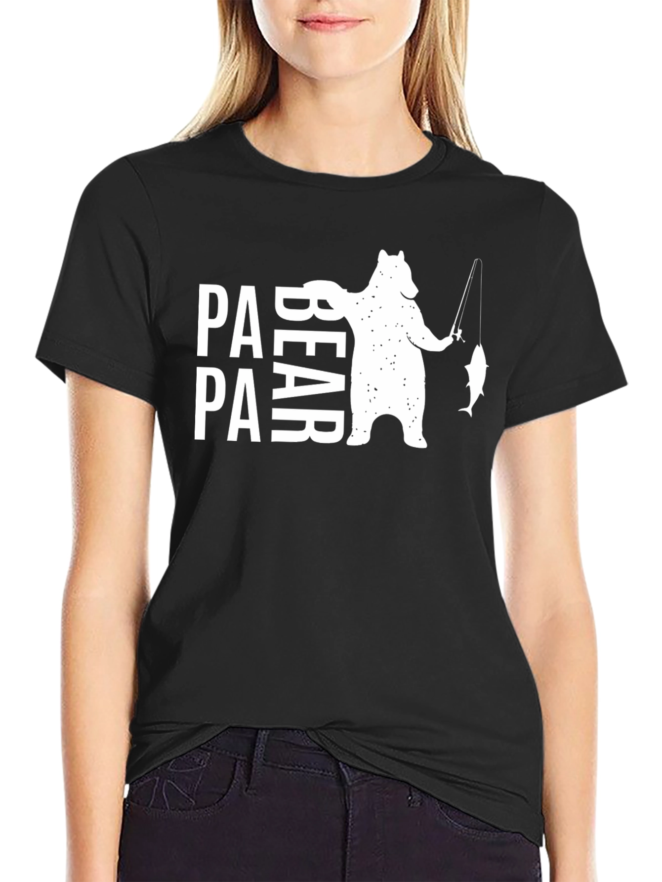 Papa Bear Fishing T-Shirt - Fathers Day Gift