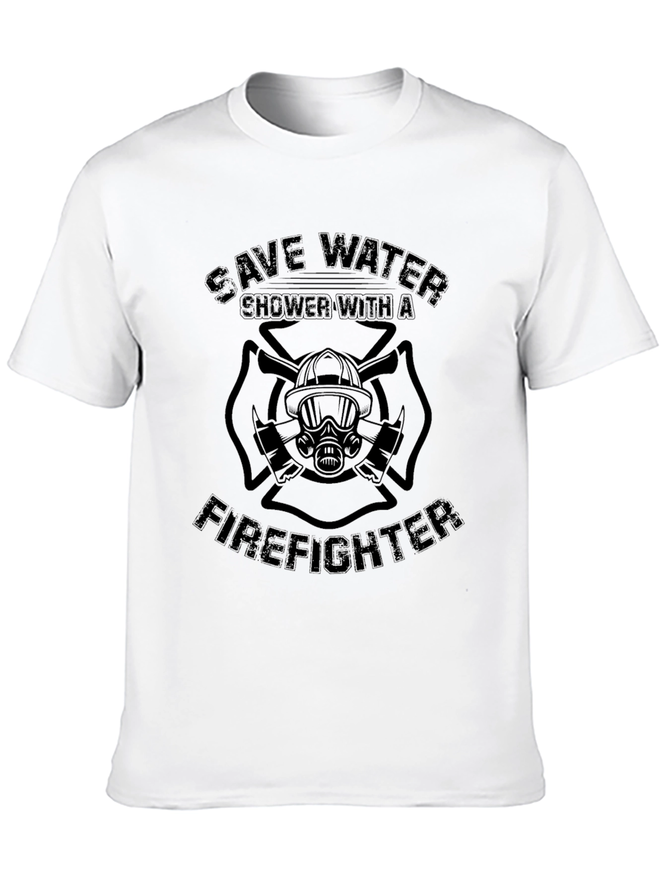 Save Water Shower With a Firefighter T-Shirt