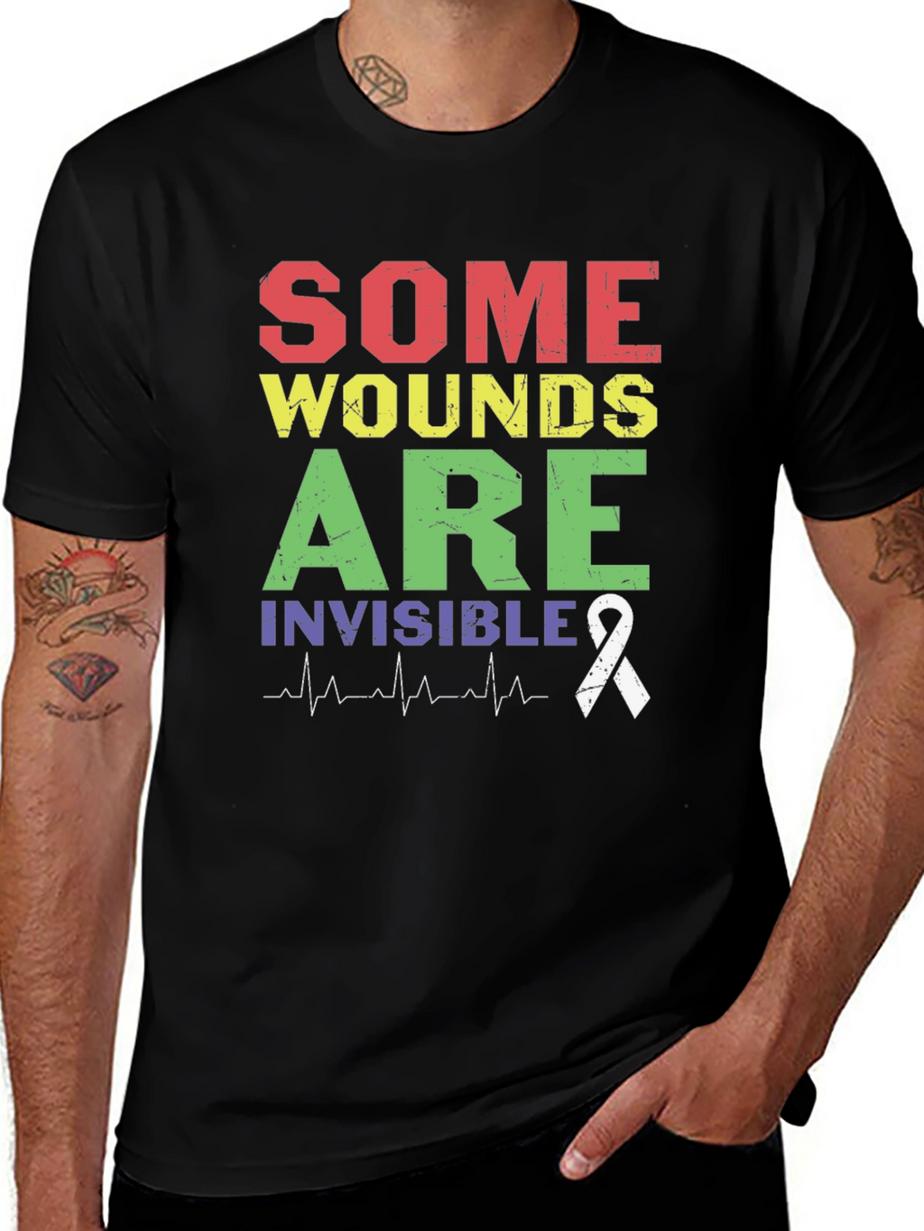 Some Wounds are Invisible Awareness T-Shirt