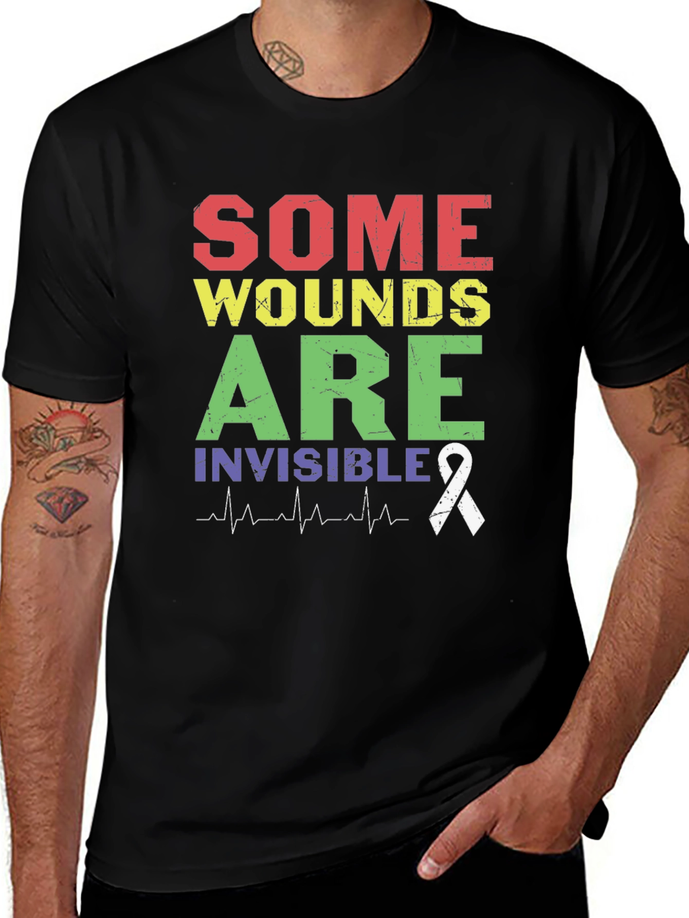 Some Wounds are Invisible Awareness T-Shirt