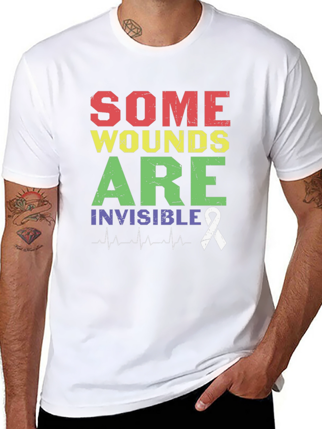 Some Wounds are Invisible Awareness T-Shirt