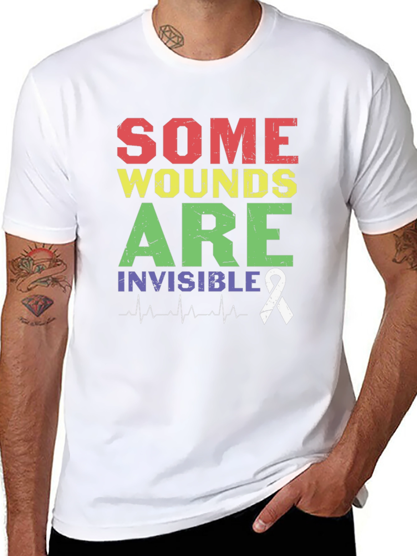 Some Wounds are Invisible Awareness T-Shirt