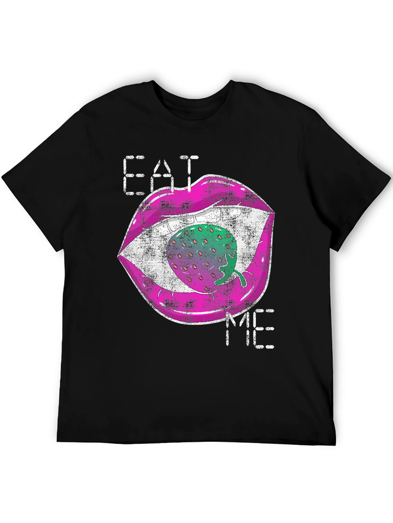 Eat Me Strawberry Lips Graphic Tee