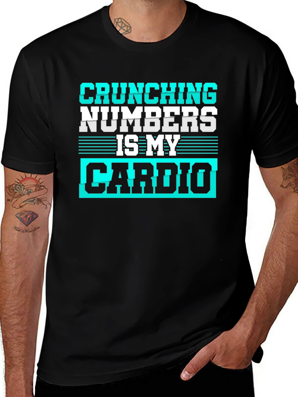 Crunching Numbers is My Cardio Graphic Tee