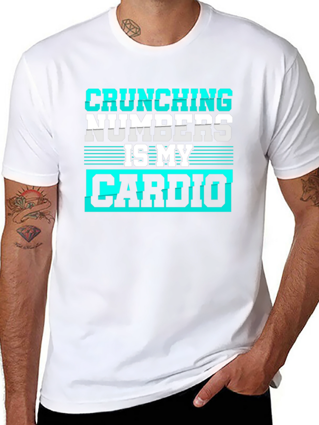 Crunching Numbers is My Cardio Graphic Tee