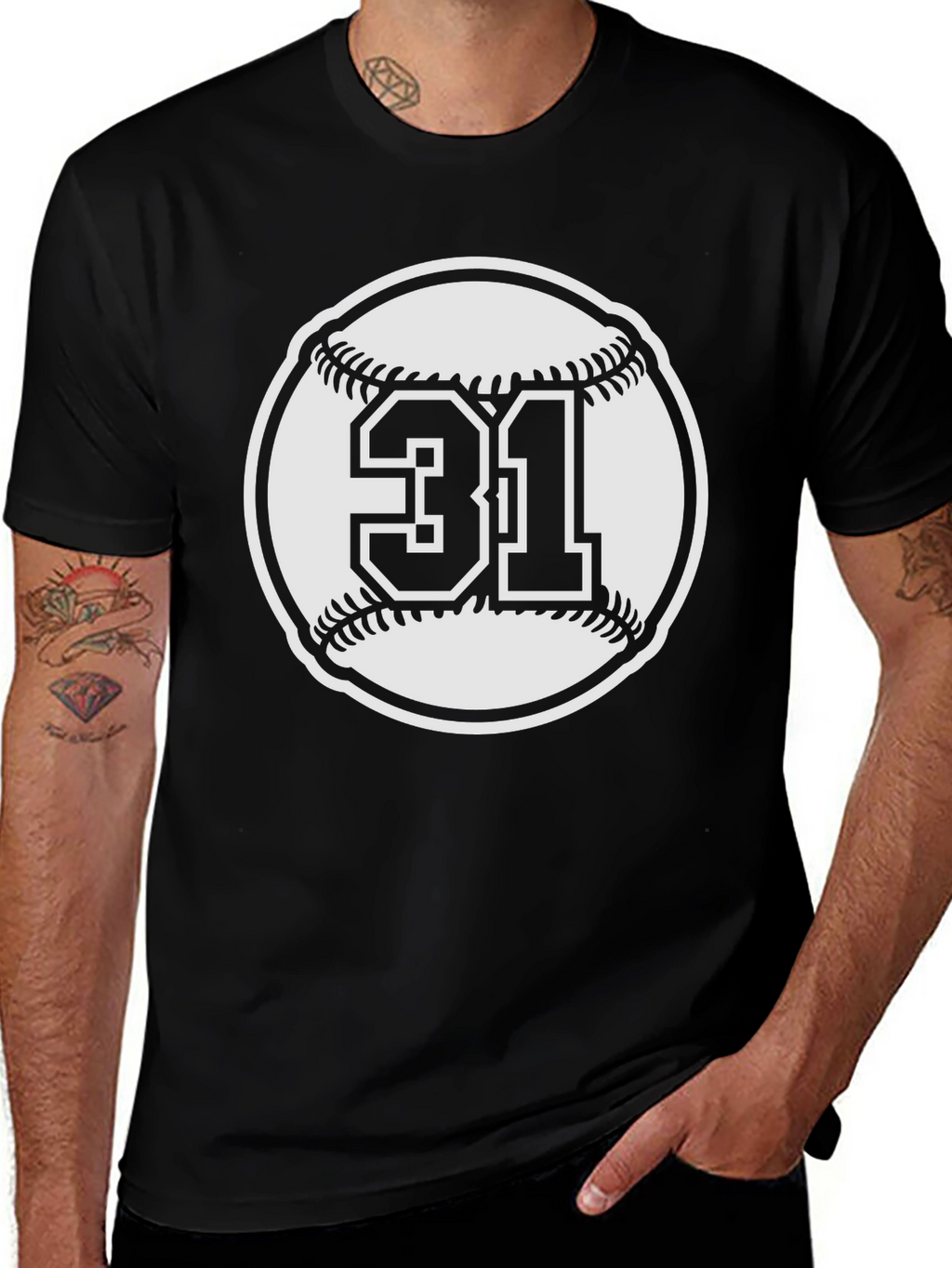 Baseball Number 31 T-Shirt