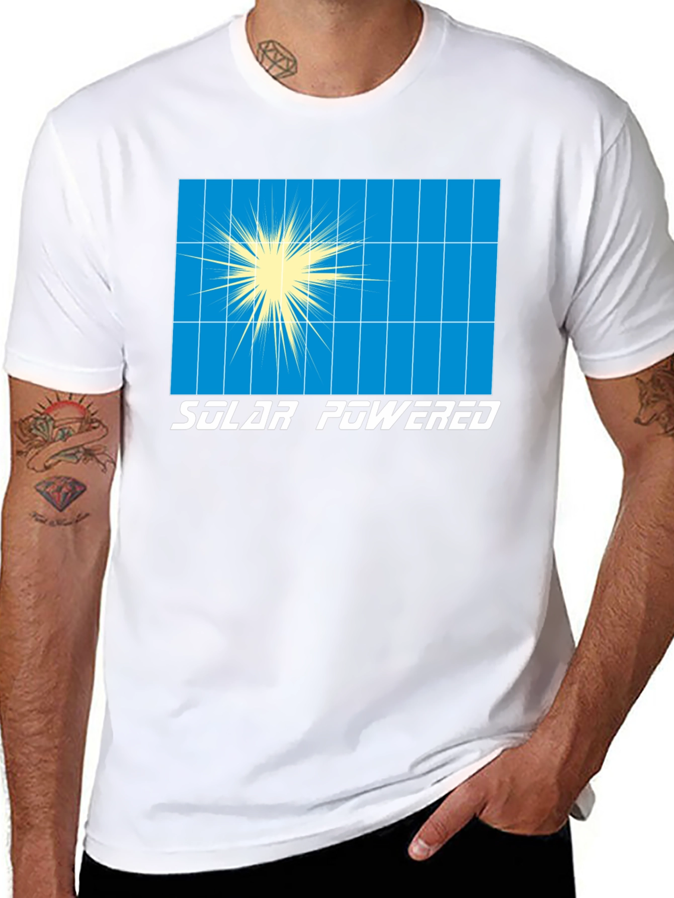 Solar Powered Graphic T-Shirt - Eco-Friendly Fashion