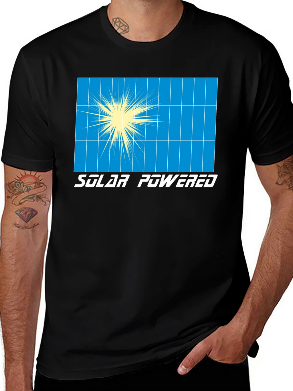 Solar Powered Graphic T-Shirt - Eco-Friendly Fashion