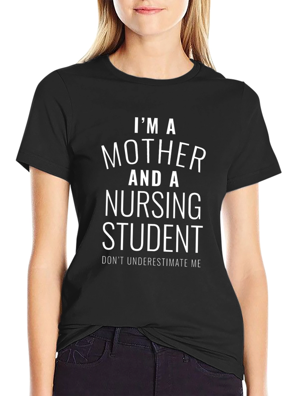 Mother & Nursing Student T-Shirt - Black