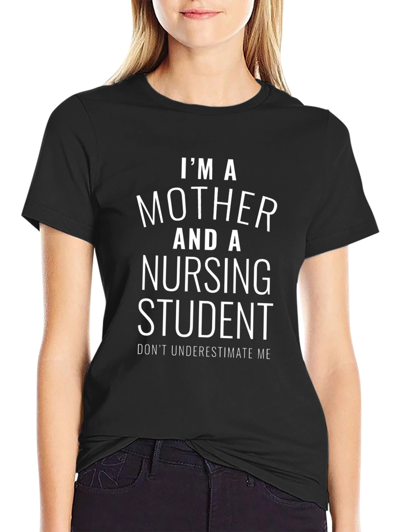 Mother & Nursing Student T-Shirt - Black