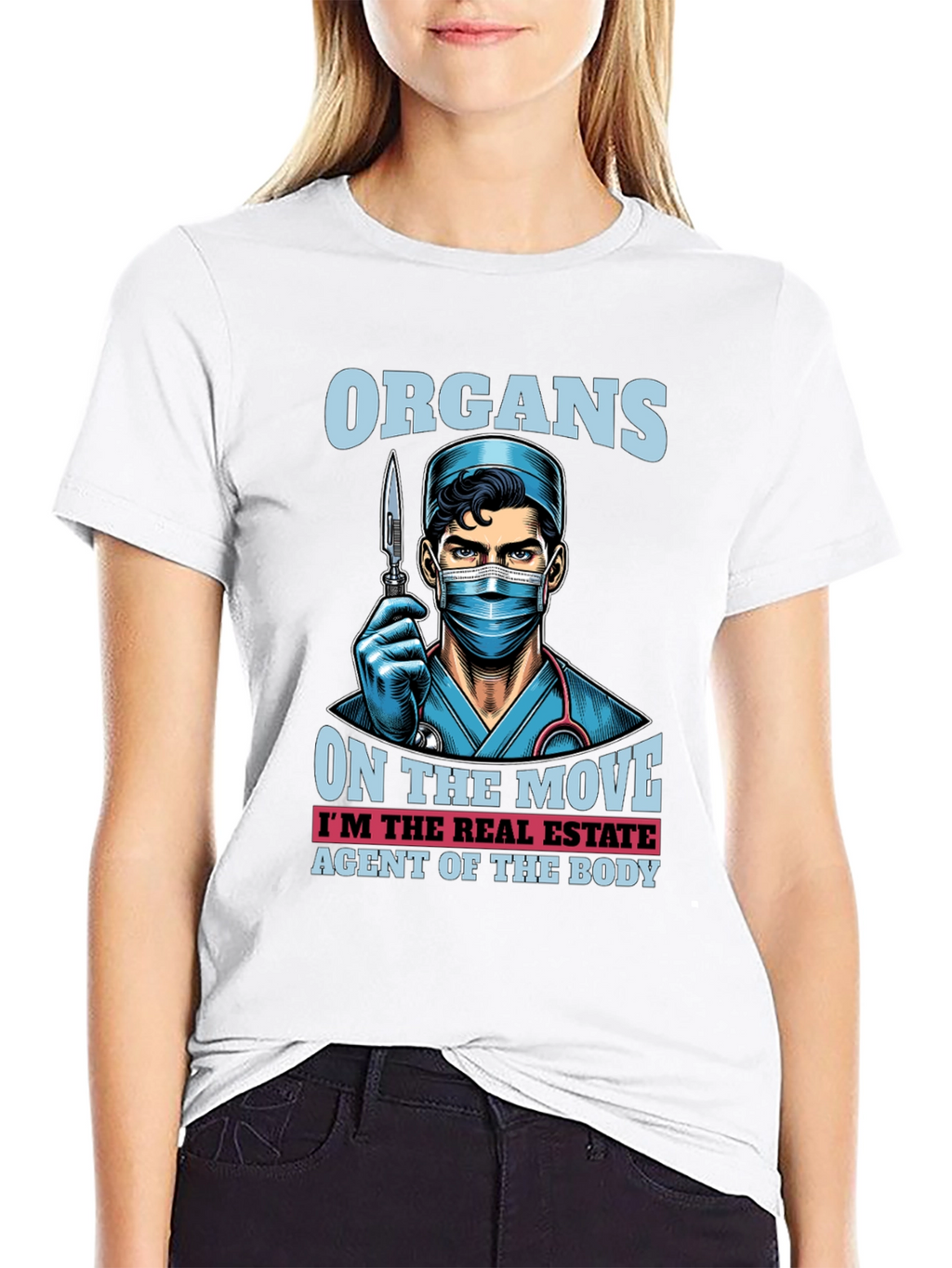 Organ Transplant Surgeon Real Estate Agent Body T-Shirt