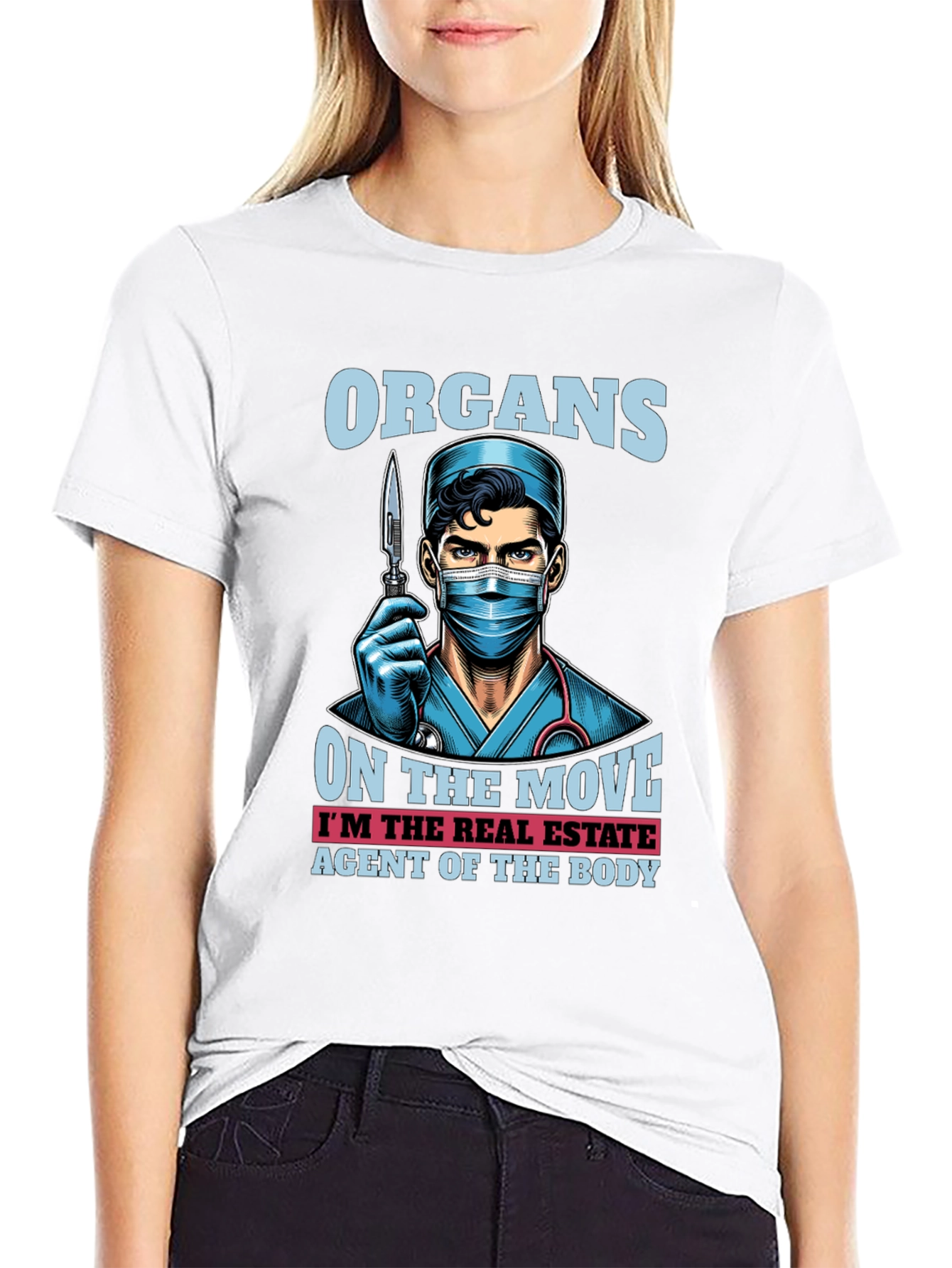 Organ Transplant Surgeon Real Estate Agent Body T-Shirt