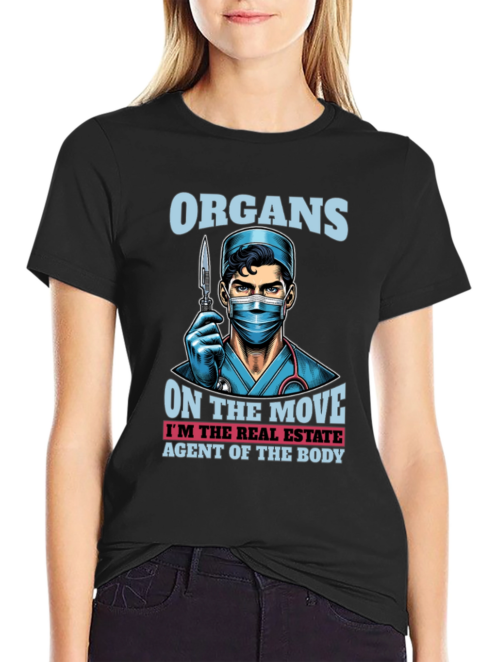 Organ Transplant Surgeon Real Estate Agent Body T-Shirt