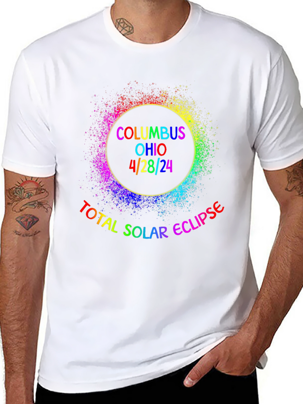 Columbus Ohio 4/28/24 Total Solar Eclipse T-Shirt