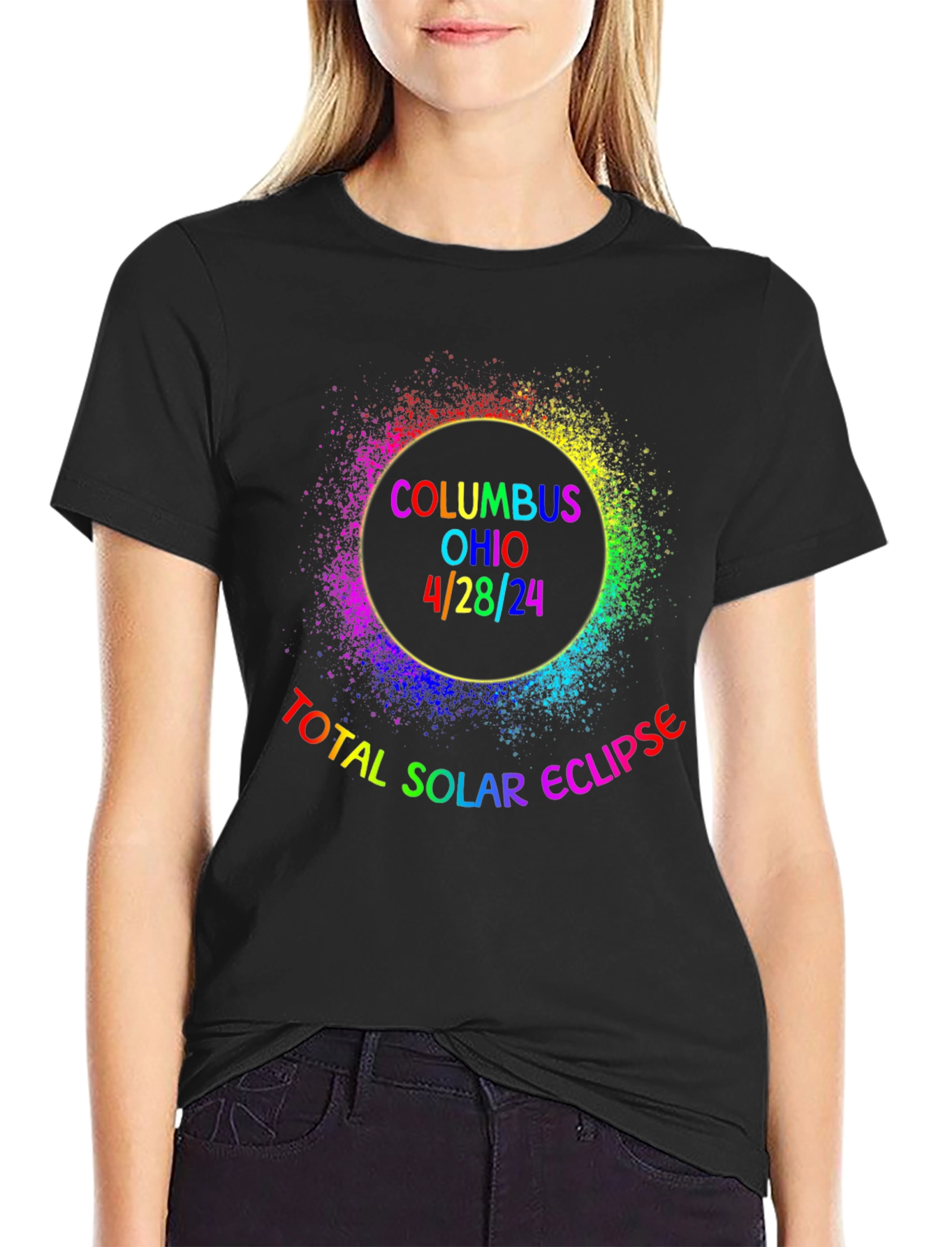 Columbus Ohio 4/28/24 Total Solar Eclipse T-Shirt