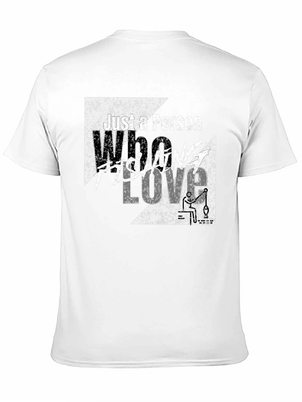 Fishing Lover Graphic Tee - Black