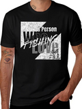Fishing Lover Graphic Tee - Black
