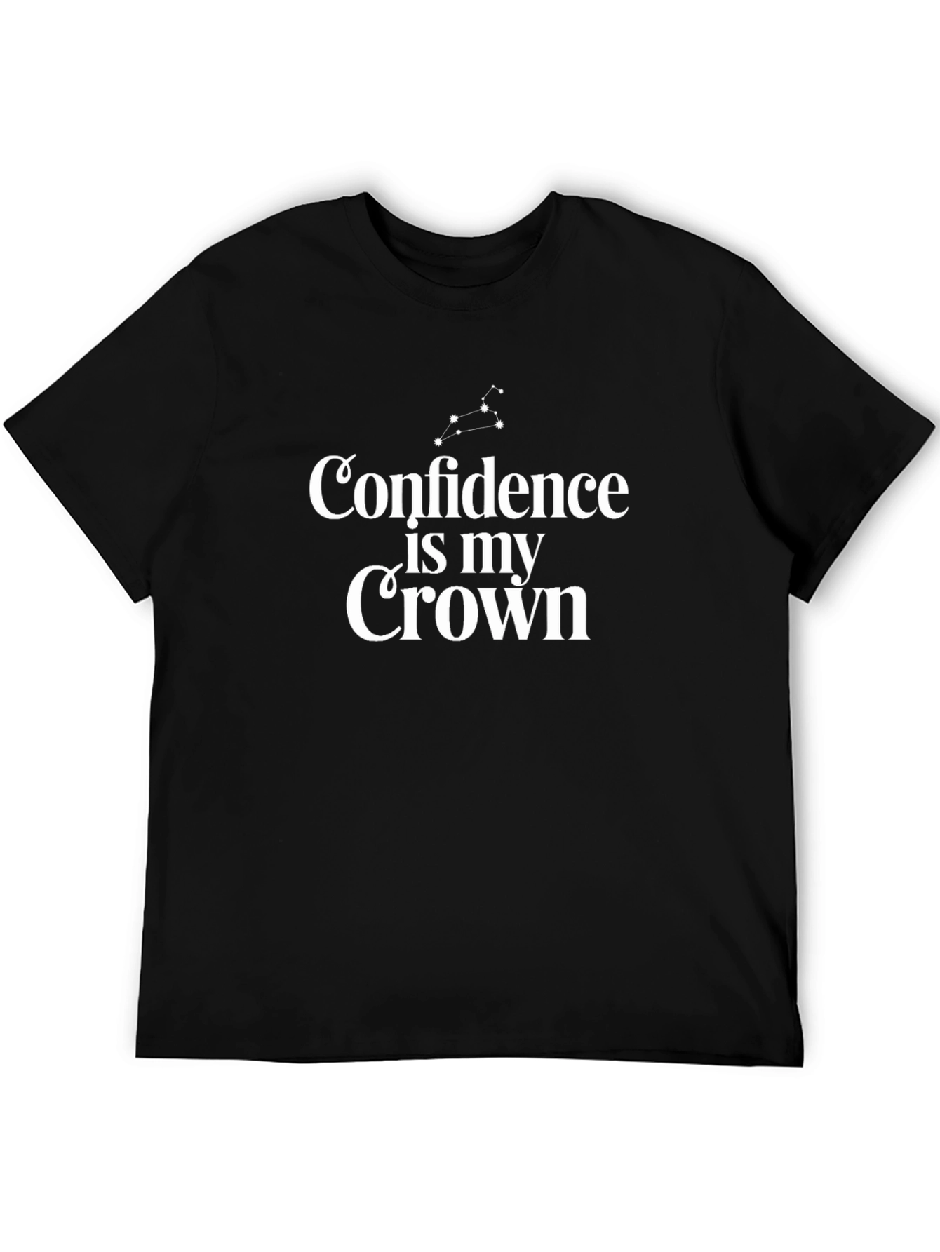 Confidence is My Crown Graphic Tee - Black