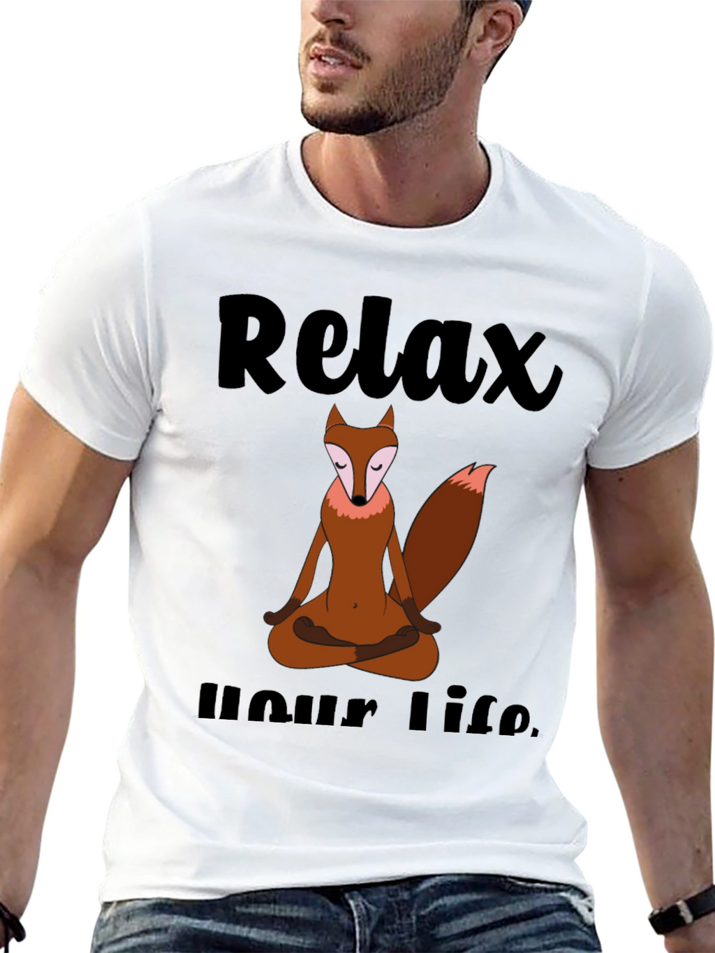 Relax Your Life Yoga Fox T-Shirt