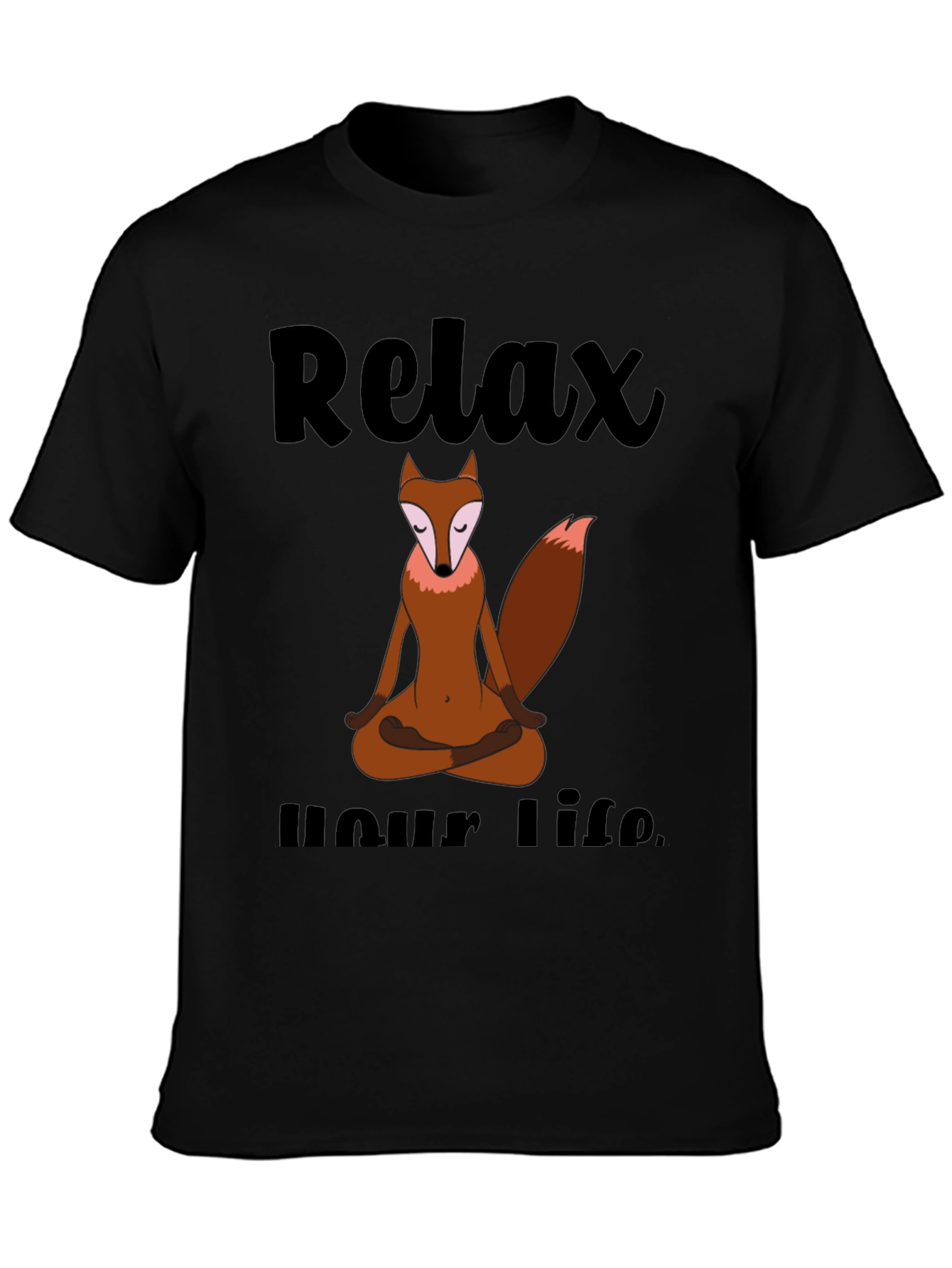 Relax Your Life Yoga Fox T-Shirt