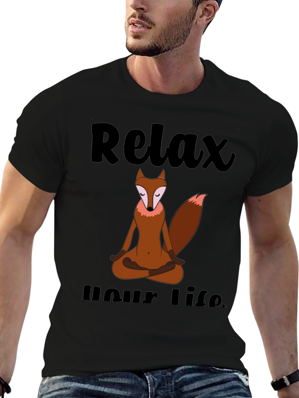 Relax Your Life Yoga Fox T-Shirt