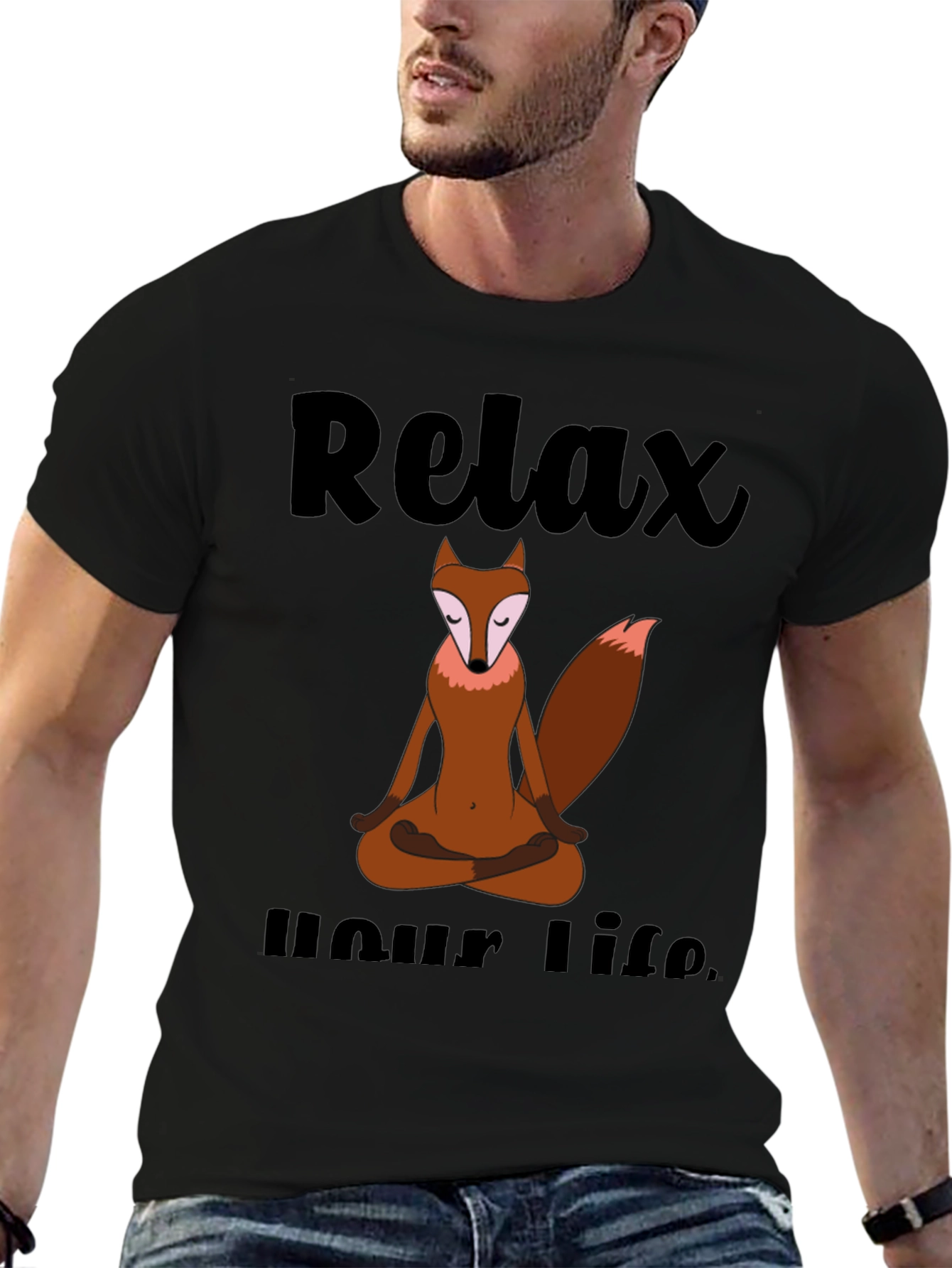Relax Your Life Yoga Fox T-Shirt