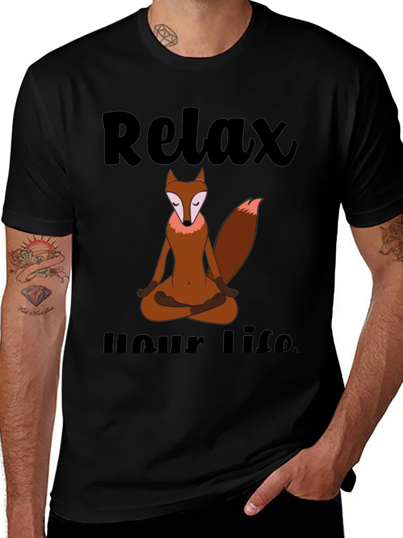 Relax Your Life Yoga Fox T-Shirt