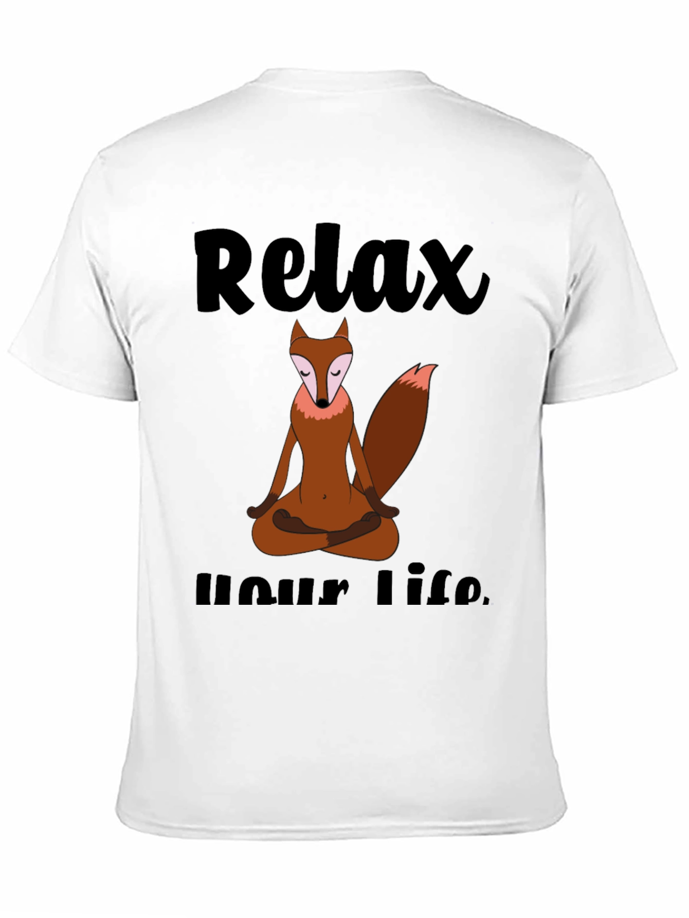 Relax Your Life Yoga Fox T-Shirt