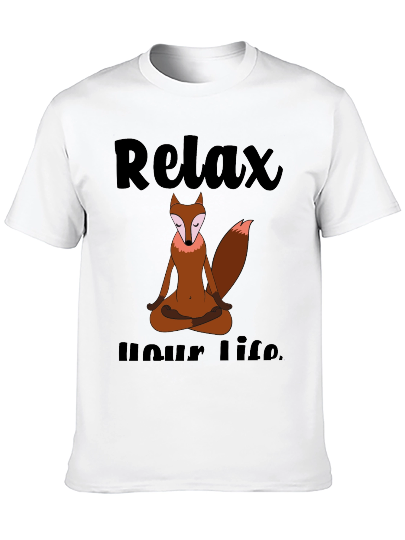 Relax Your Life Yoga Fox T-Shirt