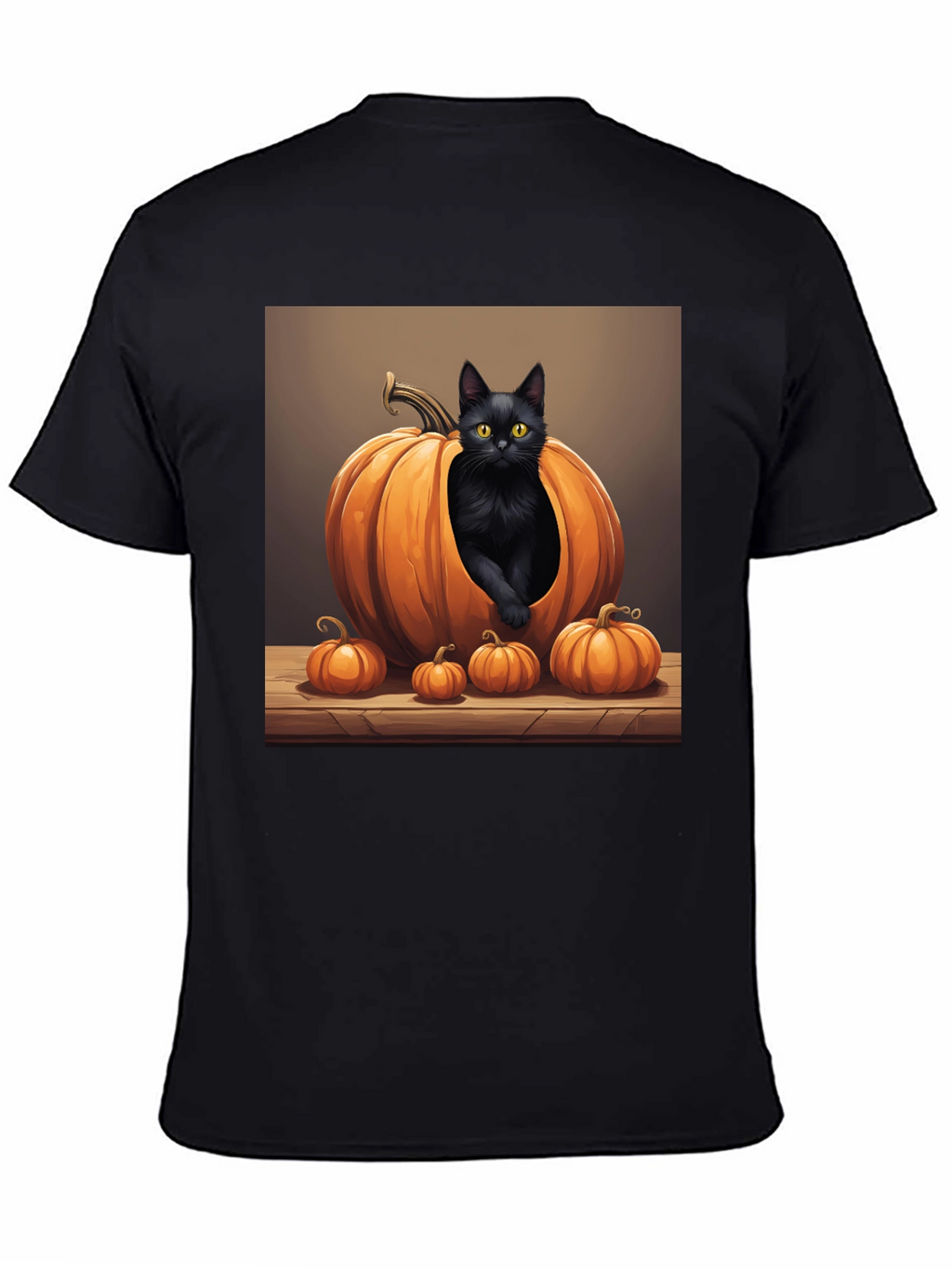 Halloween Cat Pumpkin T-Shirt