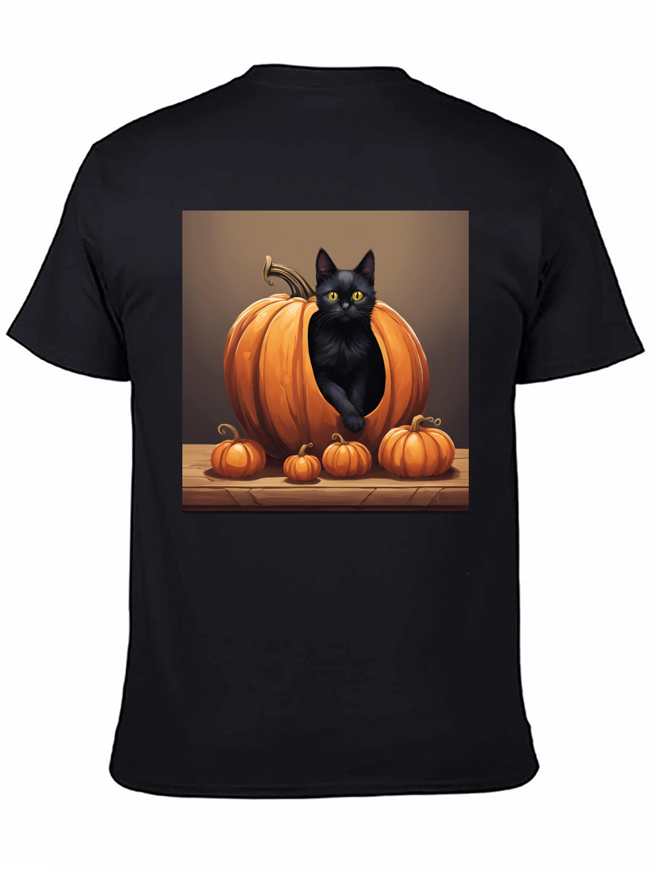 Halloween Cat Pumpkin T-Shirt