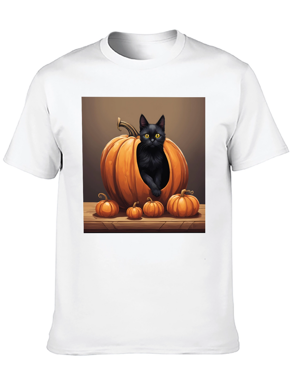 Halloween Cat Pumpkin T-Shirt
