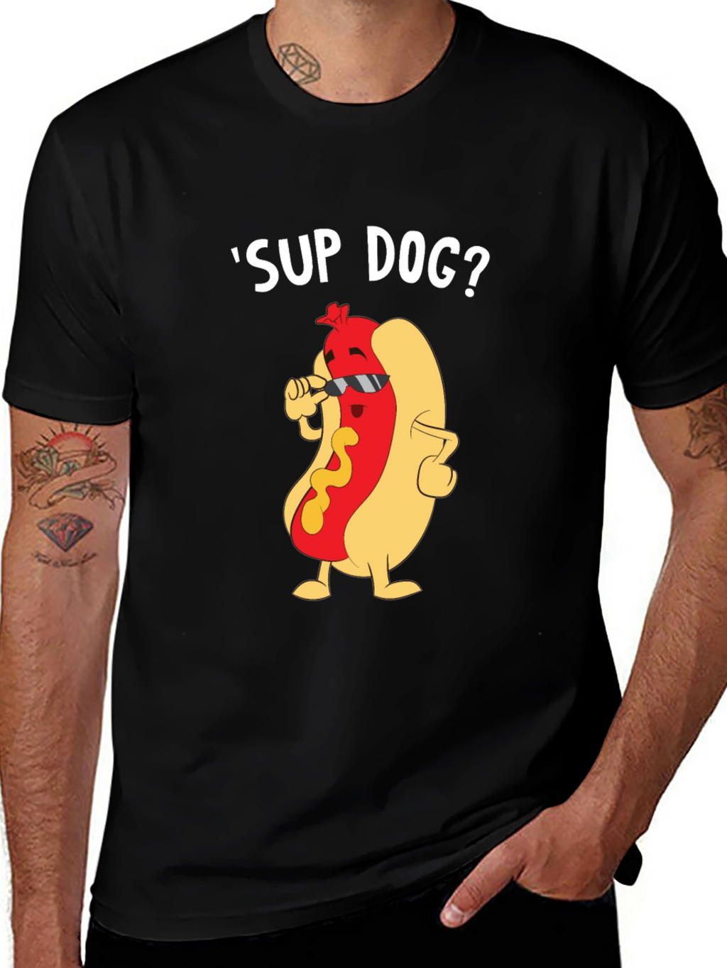 Cool Hot Dog Graphic Tee - Funny Pun T-Shirt