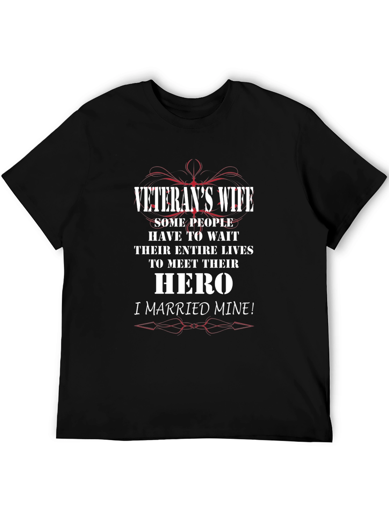 Veterans Wife T-Shirt: Hero Design