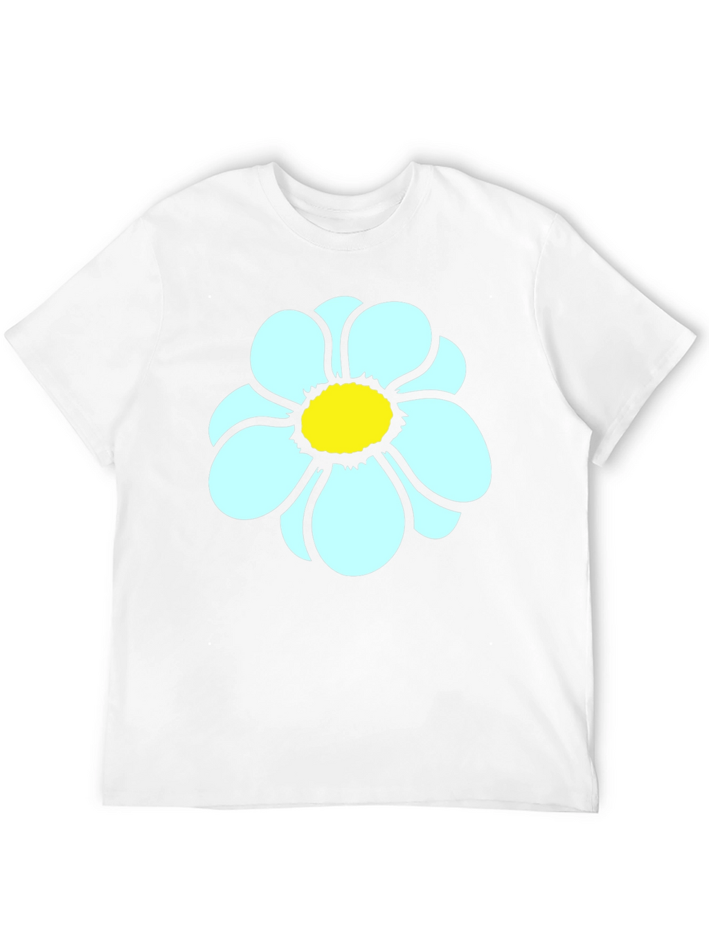 Daisy Flower Graphic Tee - Casual Black T-Shirt