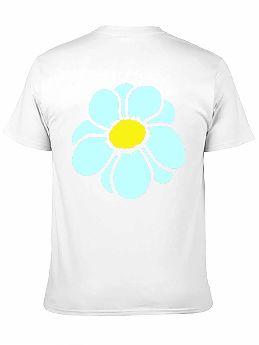 Daisy Flower Graphic Tee - Casual Black T-Shirt
