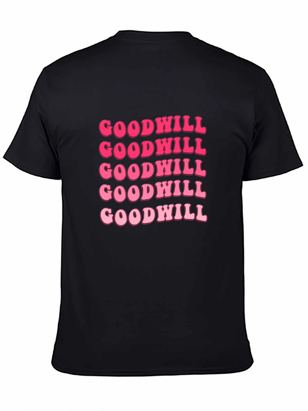 Goodwill Pink Retro Graphic T-Shirt