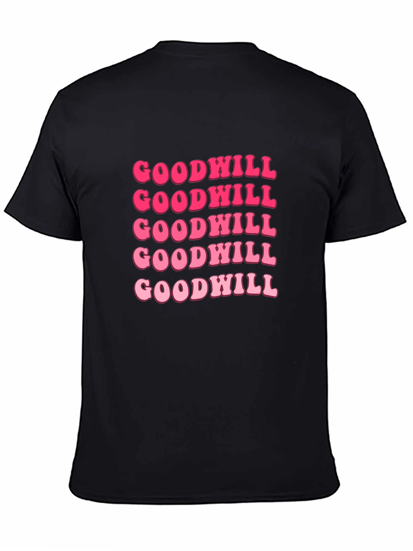 Goodwill Pink Retro Graphic T-Shirt